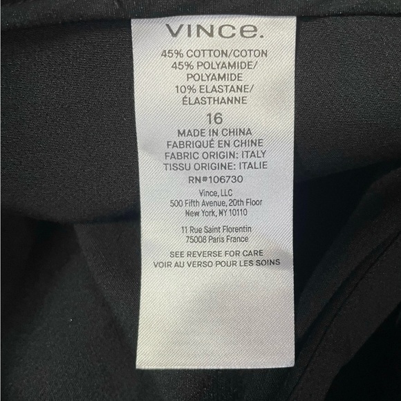 Vince Women's Slim Fit Capri Pant Black NWT - Picture 12 of 16